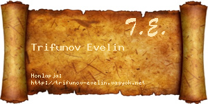 Trifunov Evelin névjegykártya