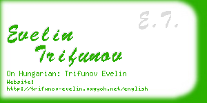 evelin trifunov business card